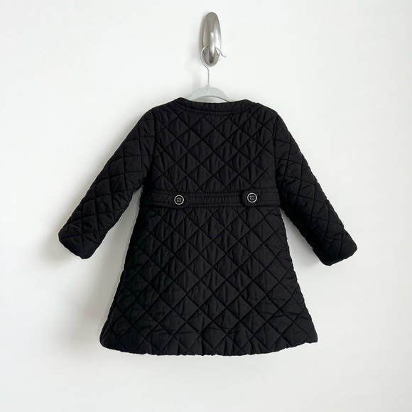 Janie and Jack Quilted Jacket Black 12-24mo - Picture 4 of 6